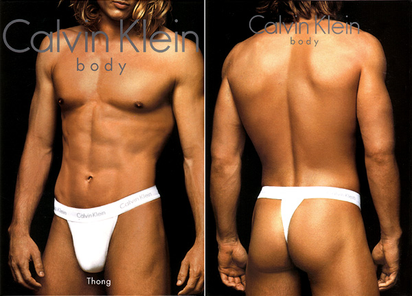 Lịch sử phát triển của chiếc quần lót nam - Calvin Klein thong